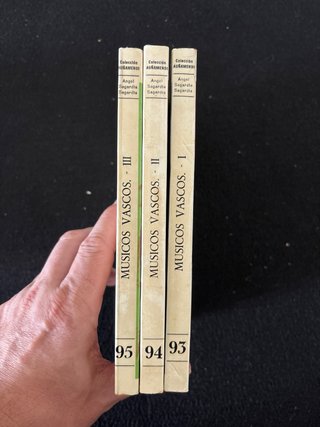 Pack, libros músicos vascos. Tomo 1 al 3