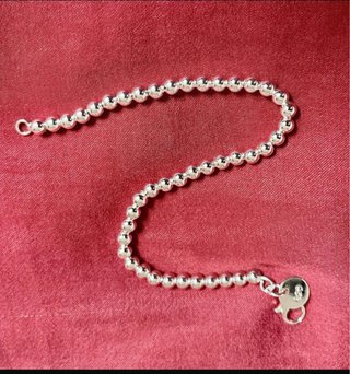 Cadena Plata 925 Bolitas de 18 cm