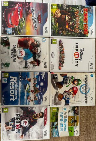 Consola Wii Negra + Accesorios + Juegos