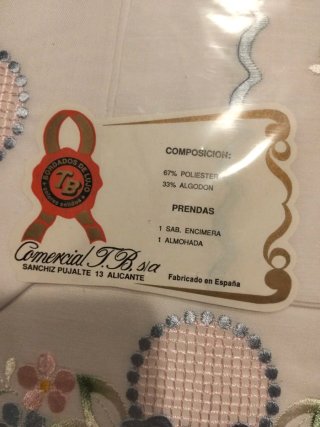 Juegos de sábanas bordadas 135cm