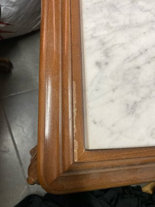 Mesas de comedor de madera y mármol