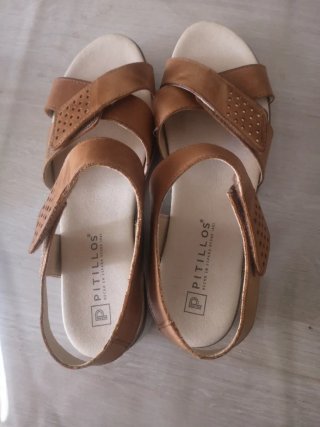 Sandalias Pitillos Talla 40 Marrones
