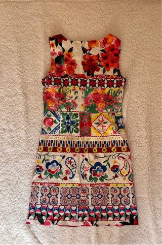 Vestido estampado Desigual floral talla 38