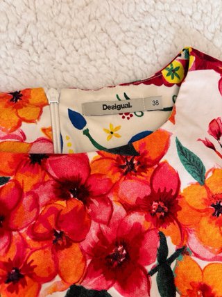 Vestido estampado Desigual floral talla 38