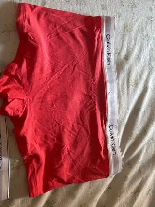 Calzoncillos Calvin Klein Talla L (Rojo y Gris)