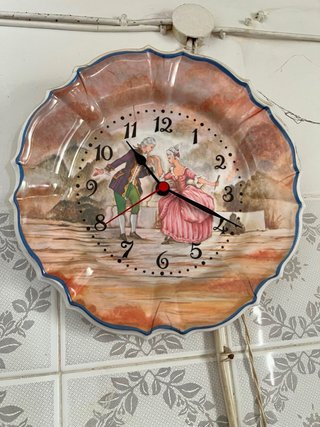 Plato antiguo decorativo pareja Preguntar precio