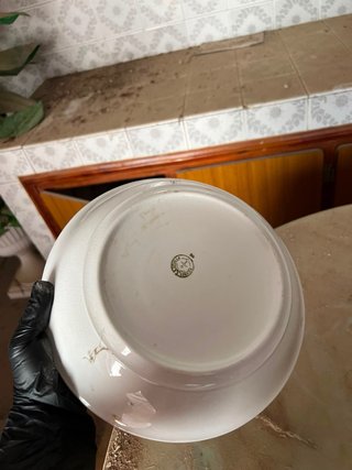 Plato antiguo decorativo pareja Preguntar precio