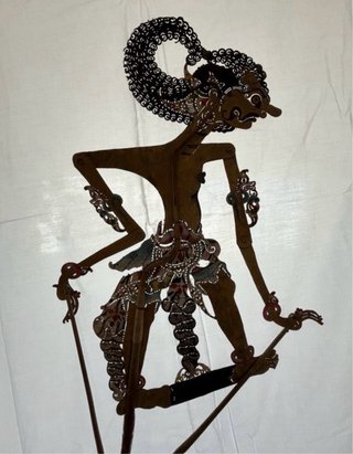 Marioneta de sombra Wayang Kulit Tradicional