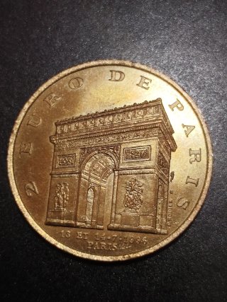 Medalla 2€ Arco del Triunfo París