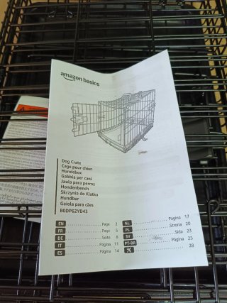 Jaula Metálica Plegable Amazon Basics