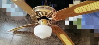 Ventilador de techo madera y metal