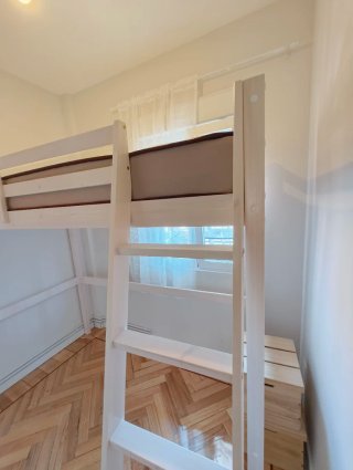 Cama alta 90x190 madera (sin colchón)