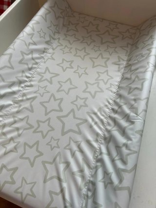 Cambiador bebé madera estrella