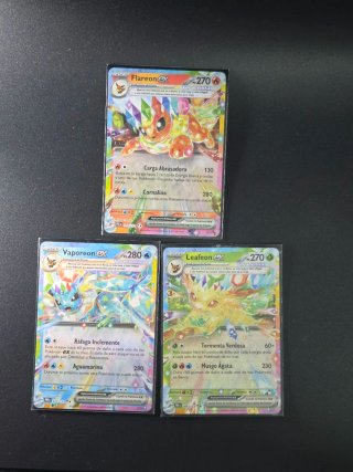 Lote 3 Cartas Pokémon EX Evoluciones Prismáticas