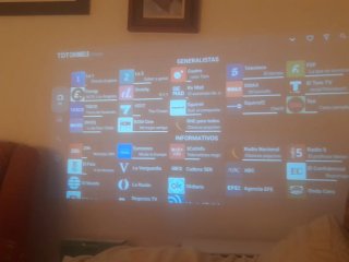 Proyector blanco y negro