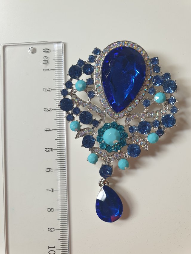 2 Broches Elegantes Azules