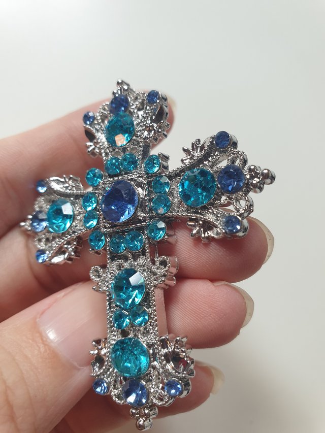 2 Broches Elegantes Azules