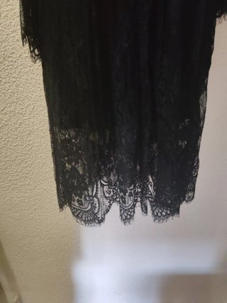 Vestido negro encaje verano