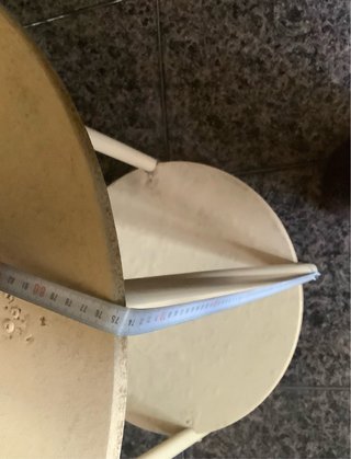 Mesa auxiliar redonda de madera