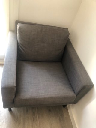 Sillón de tela gris, Vendo dos unidades por 90€