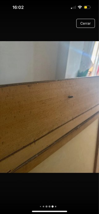Cuadro de firma en madera dorado con marco