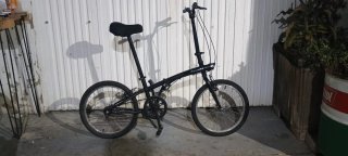 Bicicleta Plegable Decathlon Negra