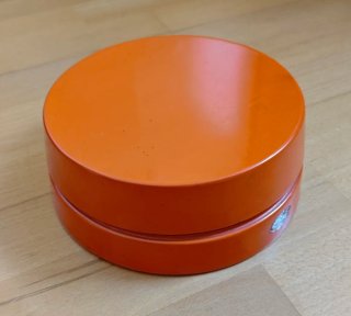 Lámpara de mesa vintage plegable naranja