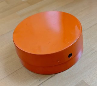 Lámpara de mesa vintage plegable naranja
