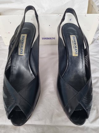 Scarpe Tombolini slingback pelle e rete