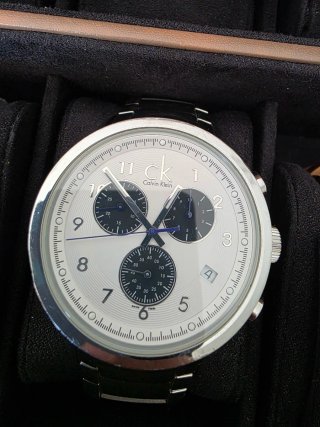 Reloj Calvin Klein Cronógrafo Plata Negro
