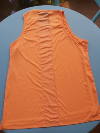 Canotta sport Decathlon arancione taglia M