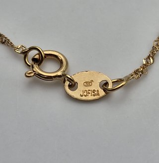 Cadena de oro de 18k. Singapour. Peso 1gr.39cm.