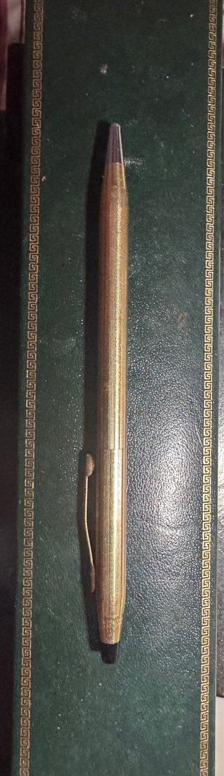 Bolígrafo Cross Vintage Oro GF 12K Auténtico