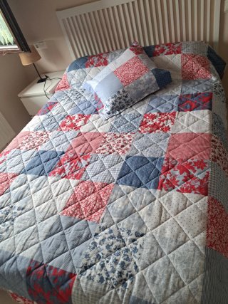 Manta Patchwork Cama 90