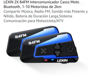 Pareja Intercomunicadores LEXIN B4FM Moto Bluetoot