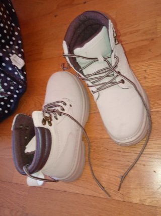 Botas Timberland crema y Marrones