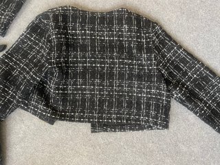 Chaqueta Zara Tejida Estilo Chanel + traje