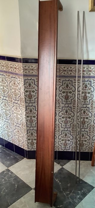 Galería para cortina de madera y metal