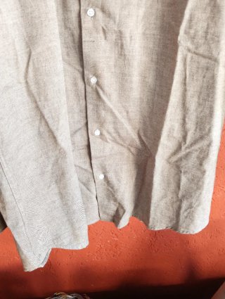 Camicia uomo manica lunga marrone
