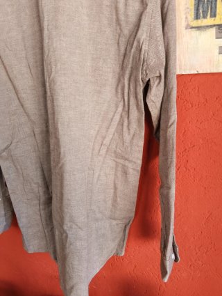 Camicia uomo manica lunga marrone
