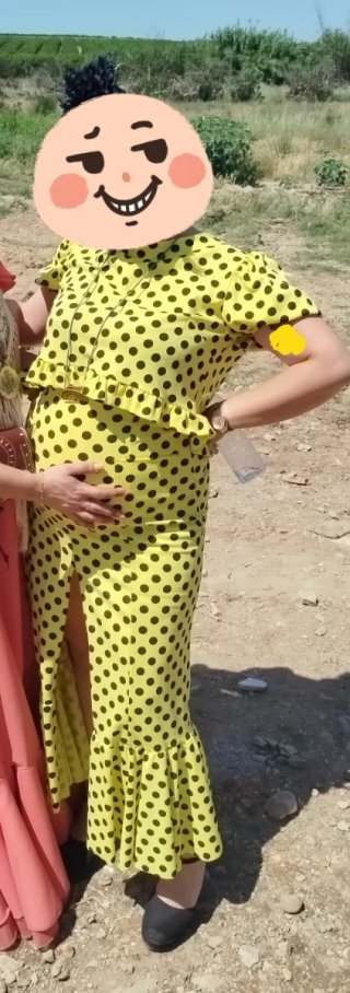Traje Flamenco Dos Piezas Amarillo