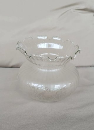 3 tulipas de cristal nacarado
