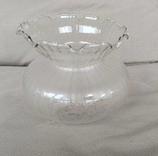 3 tulipas de cristal nacarado