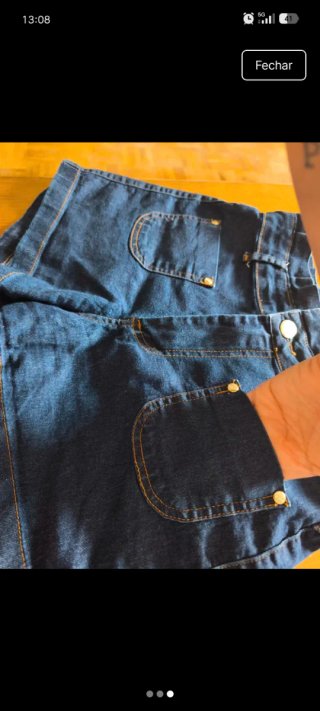 Short de ganga azul