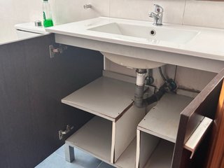 Mueble de baño 80cm con lavabo y grifo