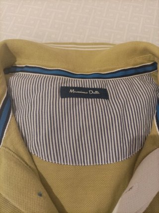 Polo Massimo Dutti Verde Oliva Verano