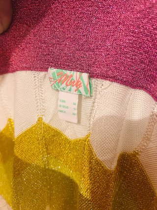 Top fiesta zig-zag brillante