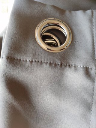 Cortina Opaca Térmica Gris 214x254 ojal
