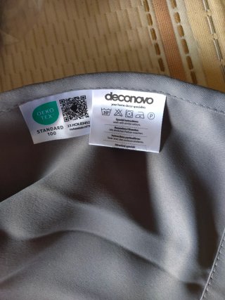 Cortina Opaca Térmica Gris 214x254 ojal