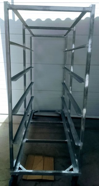 Carro industrial 6 niveles con ruedas